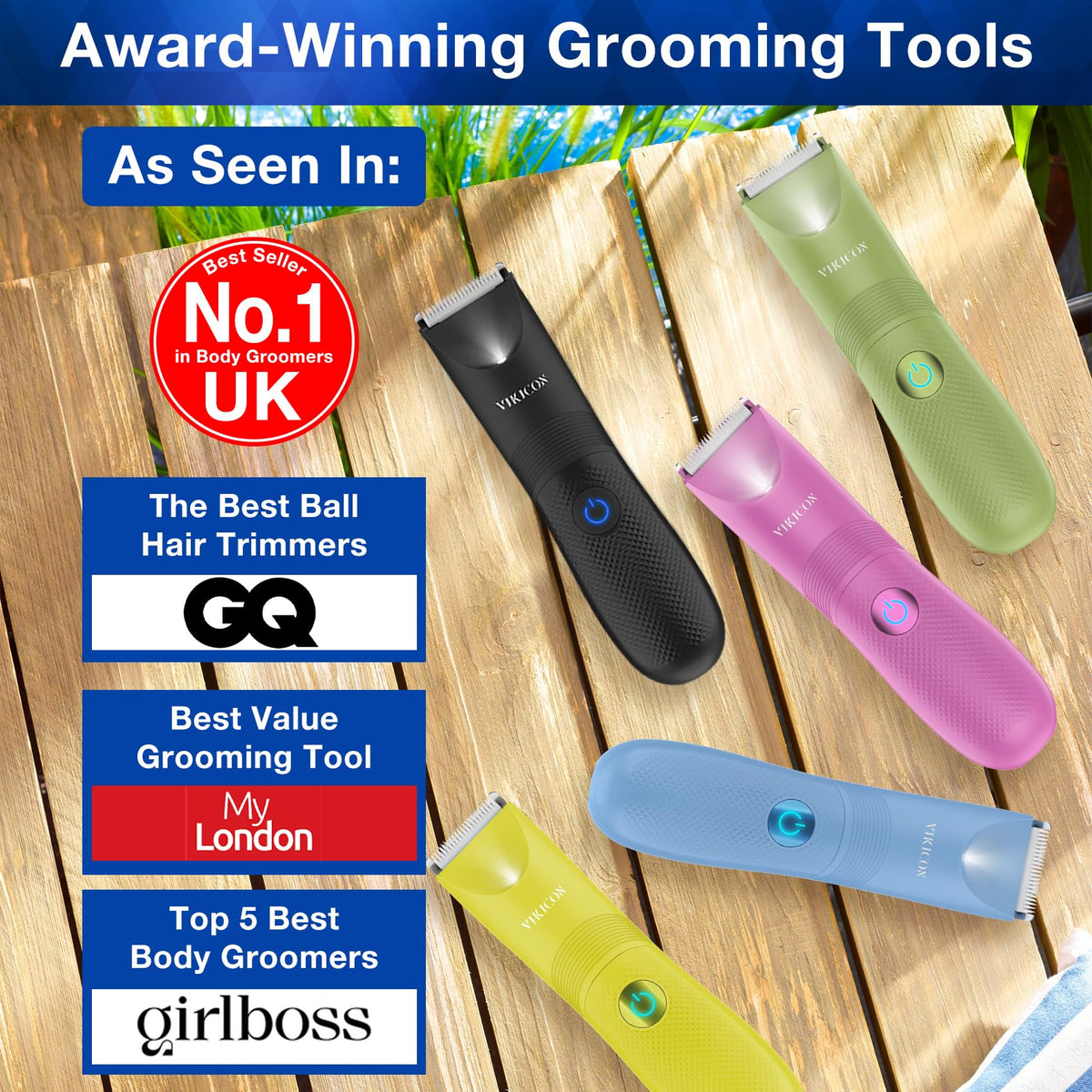 Cordless Electric Hair Trimmer with Adjustable Guards Y27061