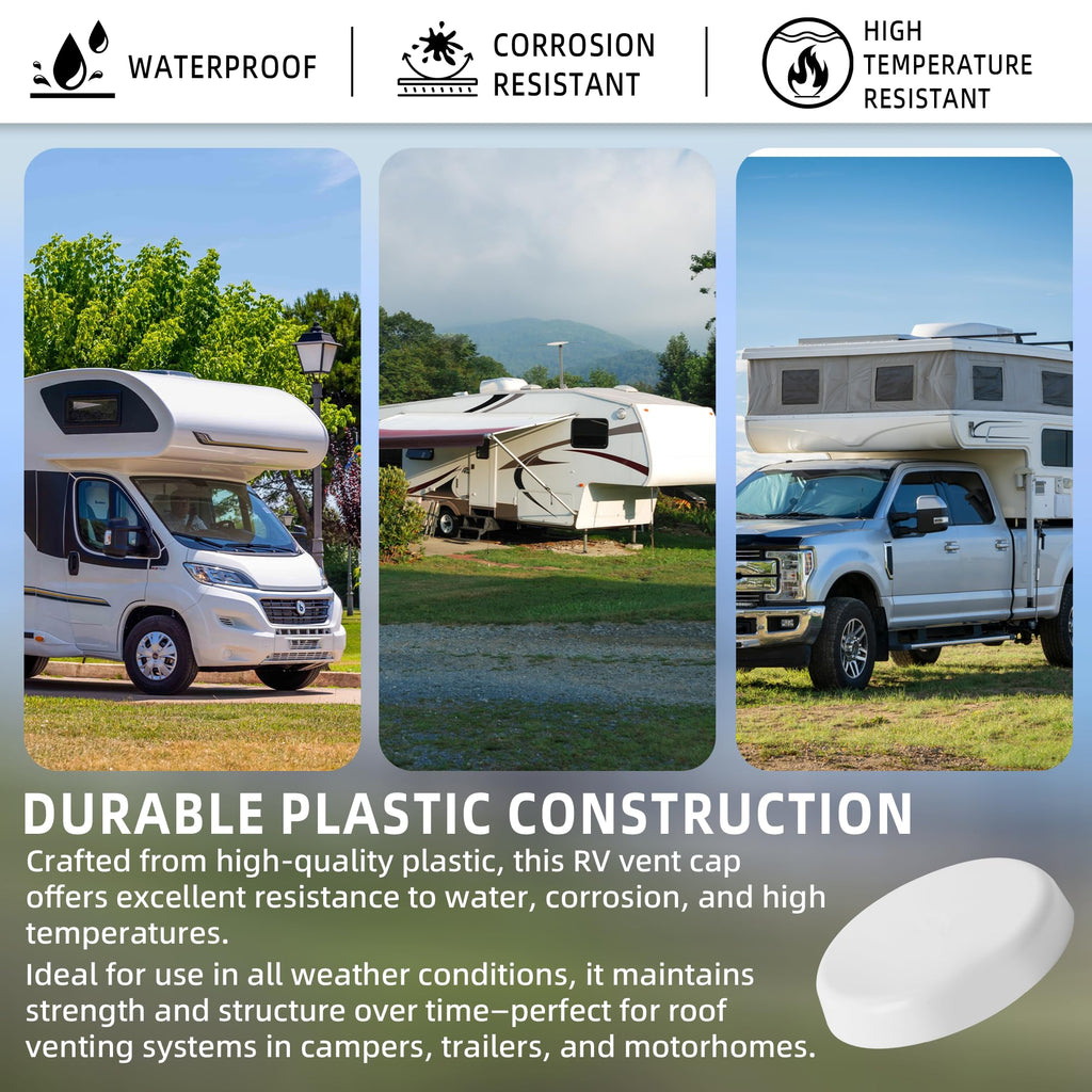 Mushroom Style RV Plumbing Vent Cap I8930