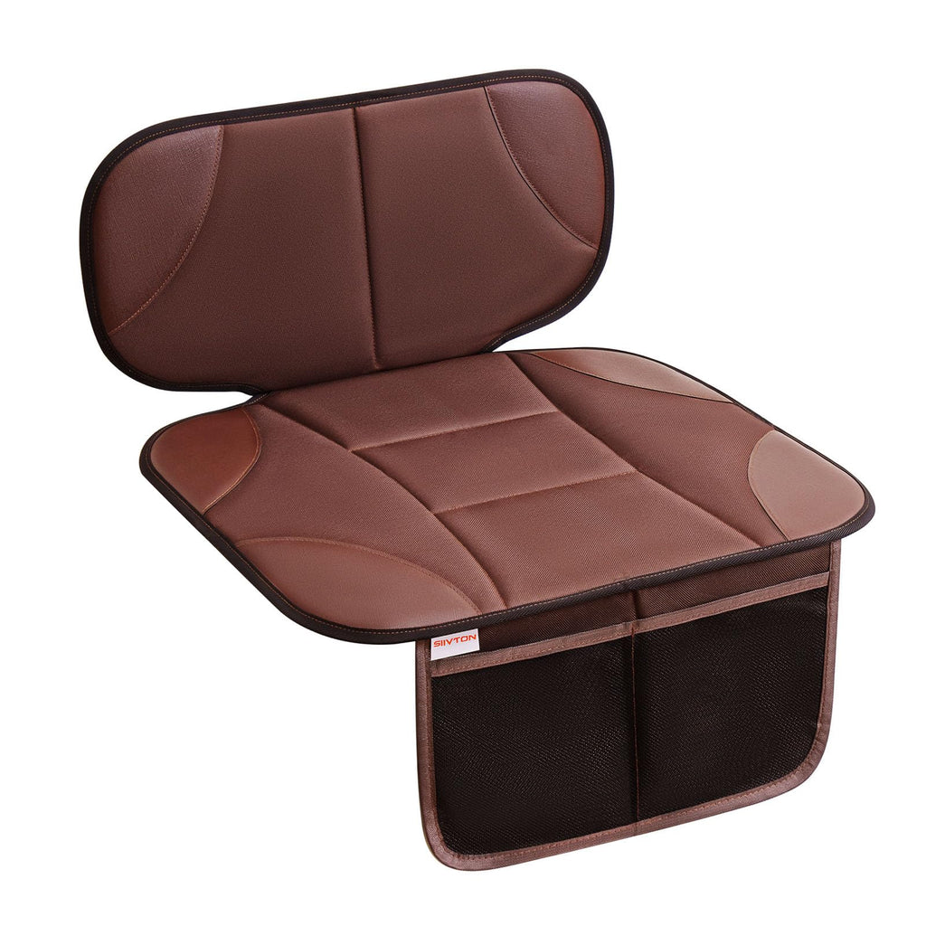 Black Car Seat Protector with 2 Storage Pockets Y604