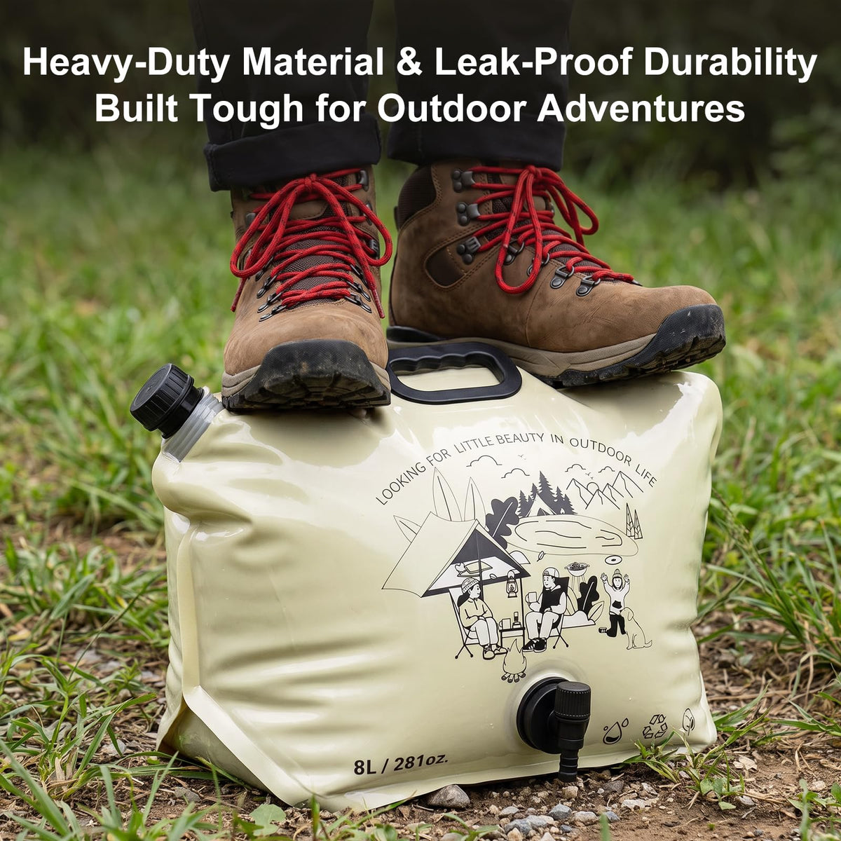 2.1 Gallon Collapsible Water Container with Spout H78734