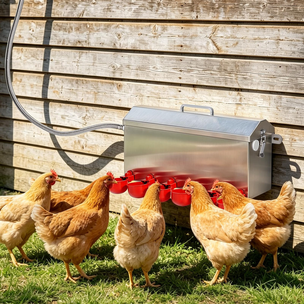 1.5 Gallon Metal Automatic Chicken Waterer E98498