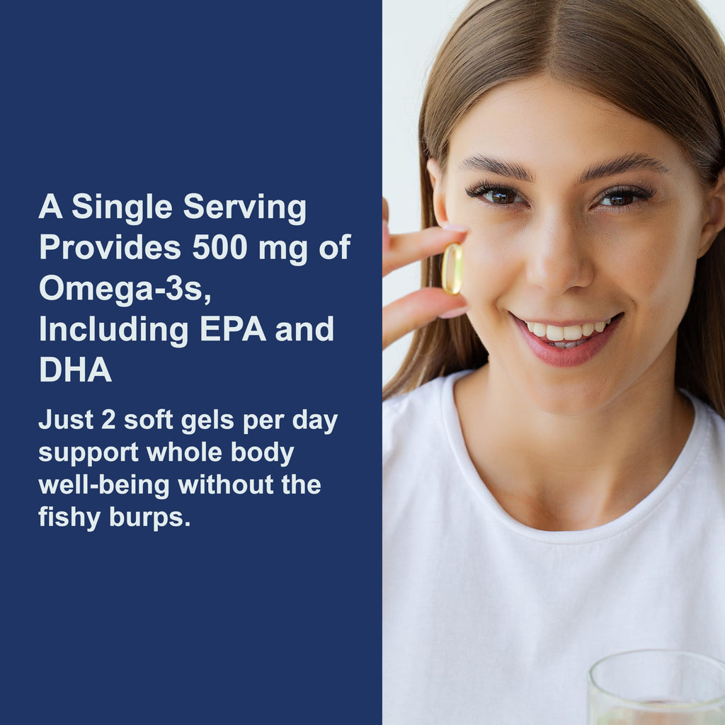 Salmon Oil 500 mg Omega-3s 300 Softgels T1796