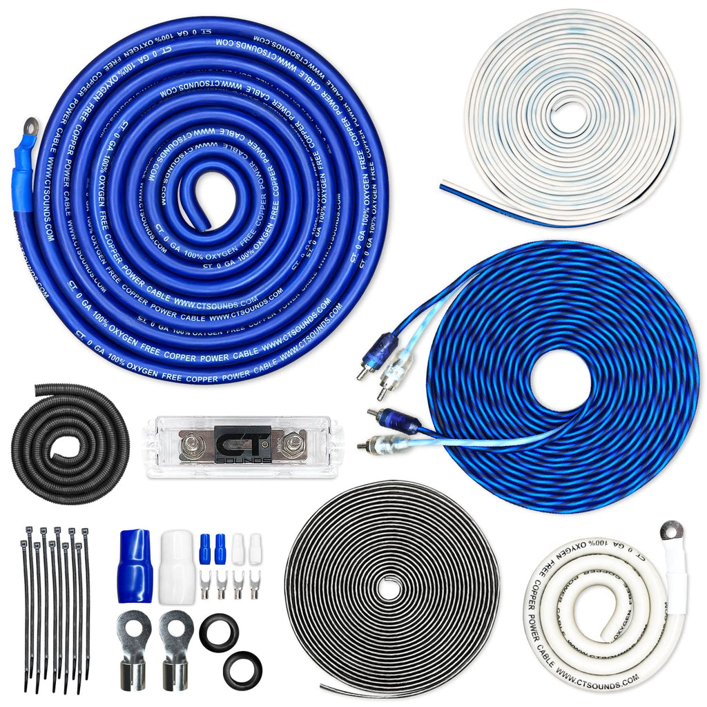 1/0 Gauge OFC Amp Wiring Install Kit L9461