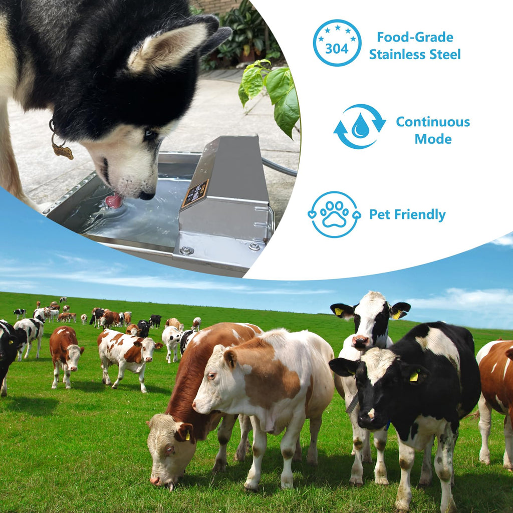 Large 304 Stainless Steel Automatic Chicken Water Dispenser L157586