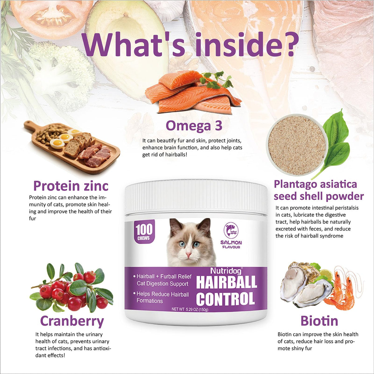 Hairball Remedy Chews with Omega 3&6 Q29623