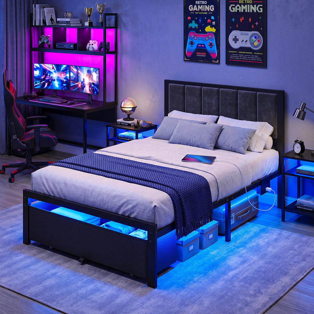 Twin Size Bed Frame with Drawer P2957