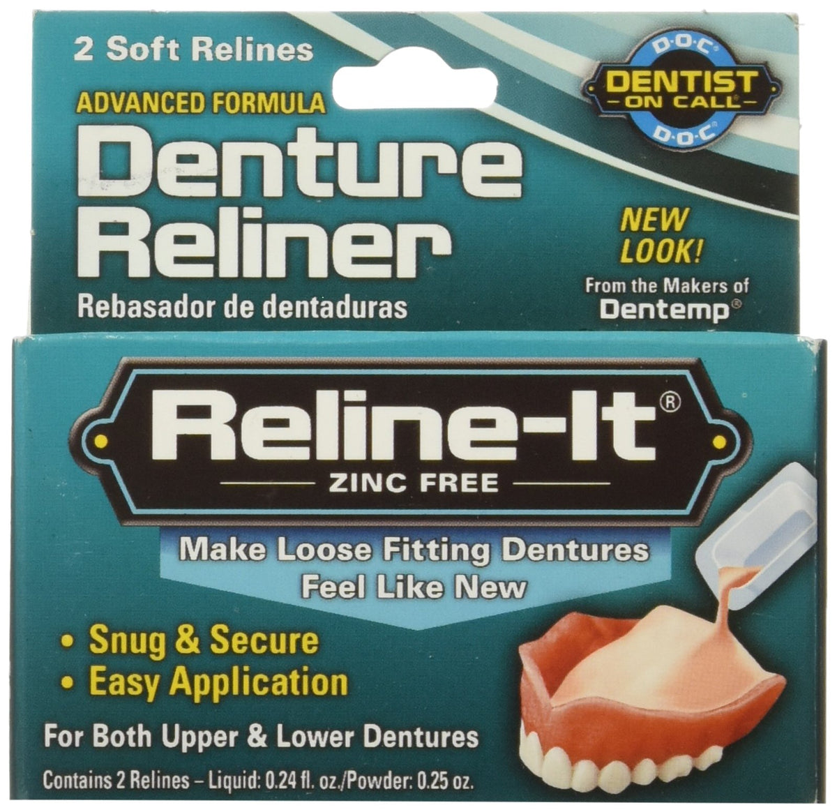 Denture Reliner Kit Pack of 2 U61554