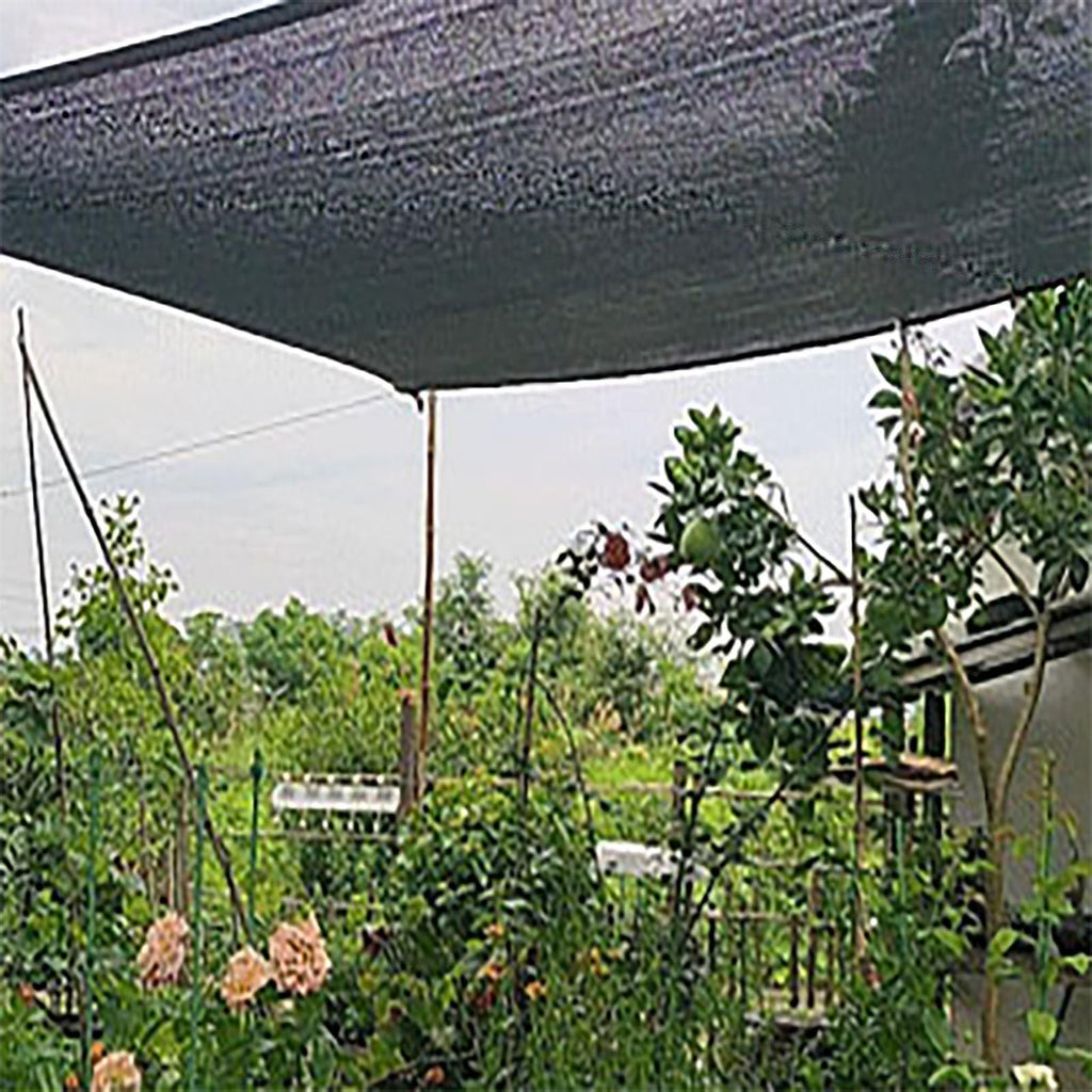 90% UV Resistant Black Shade Cloth with Grommets 5x9m A8541
