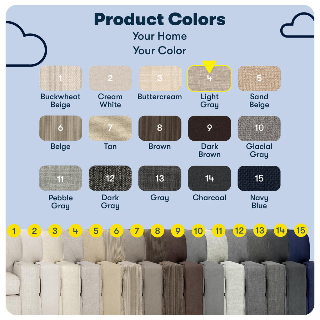Light Gray Polyester Sofa U914730