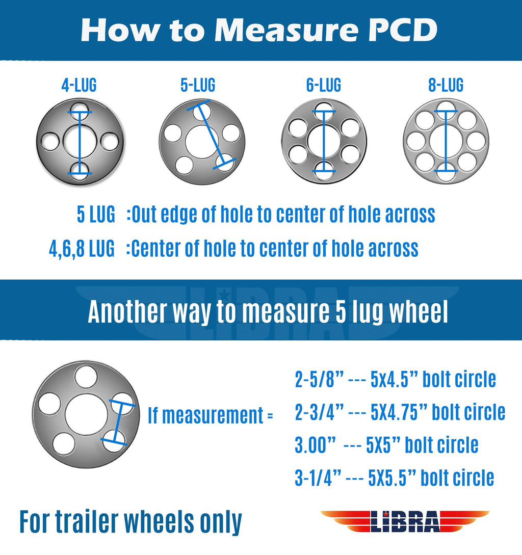 Trailer Tire Wheel ST205/75R15 8-Ply 5X4.5 White Spoke C39116
