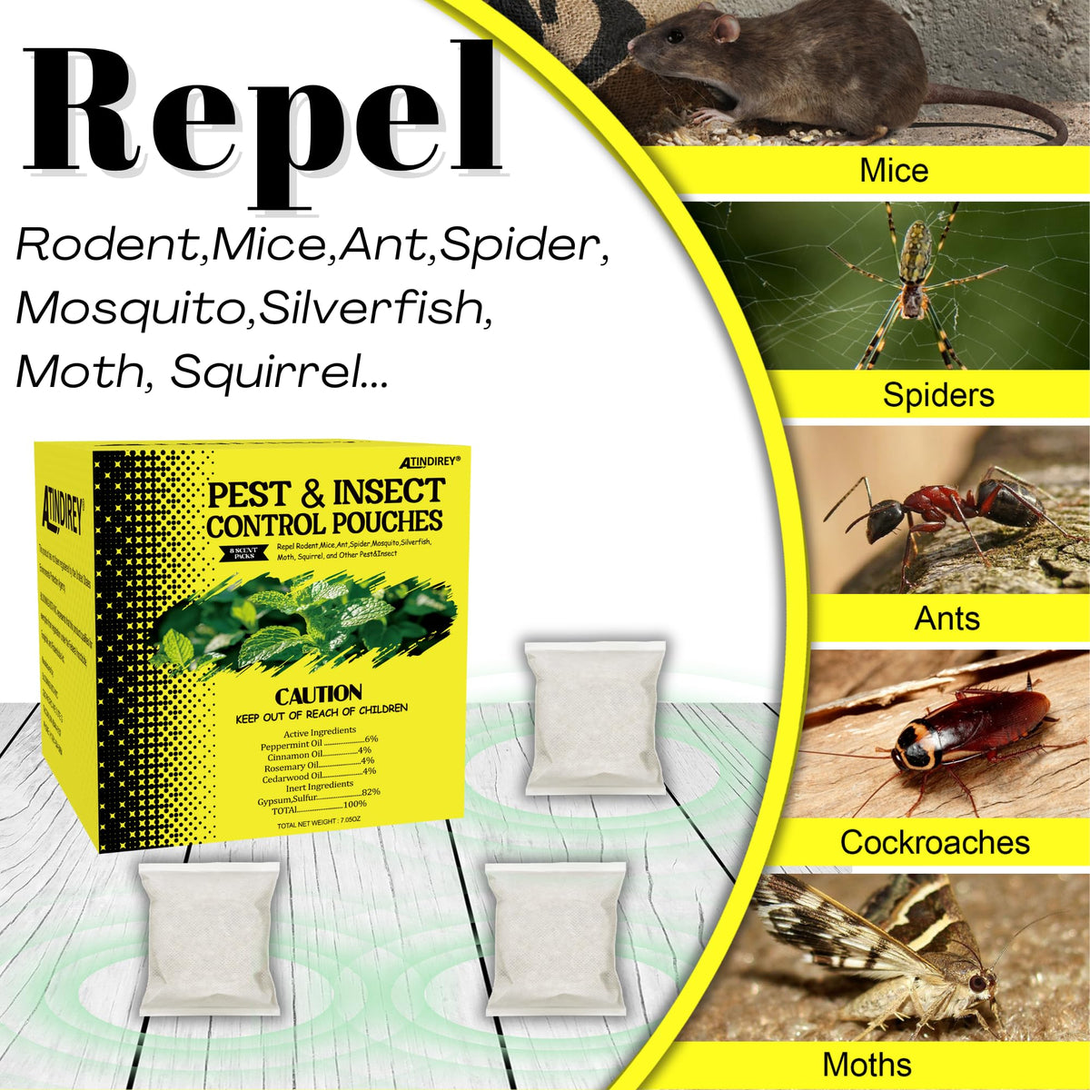 Natural Indoor Spider Repellent U103
