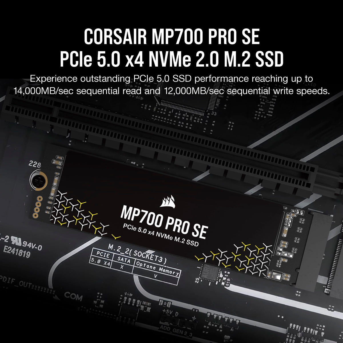 4TB M.2 PCIe Gen5 x4 NVMe 2.0 SSD Y95733