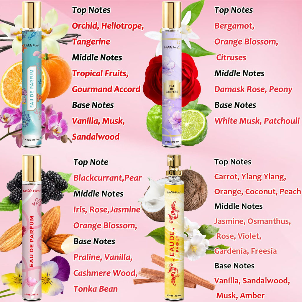 4 Pack Women's Eau de Parfum Travel Size F3551