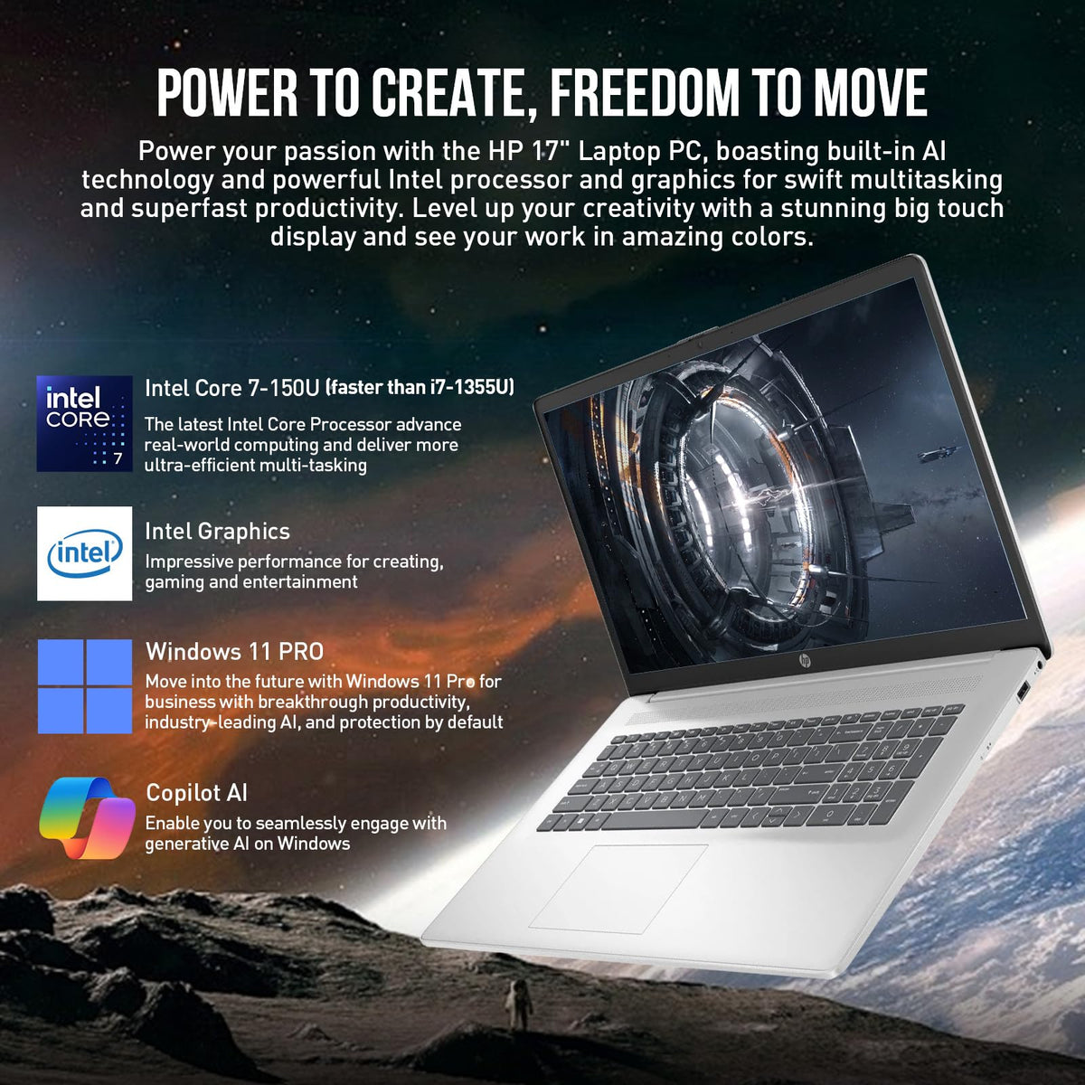 17 Inch Intel Core 7 Windows 11 Pro Laptop X177841