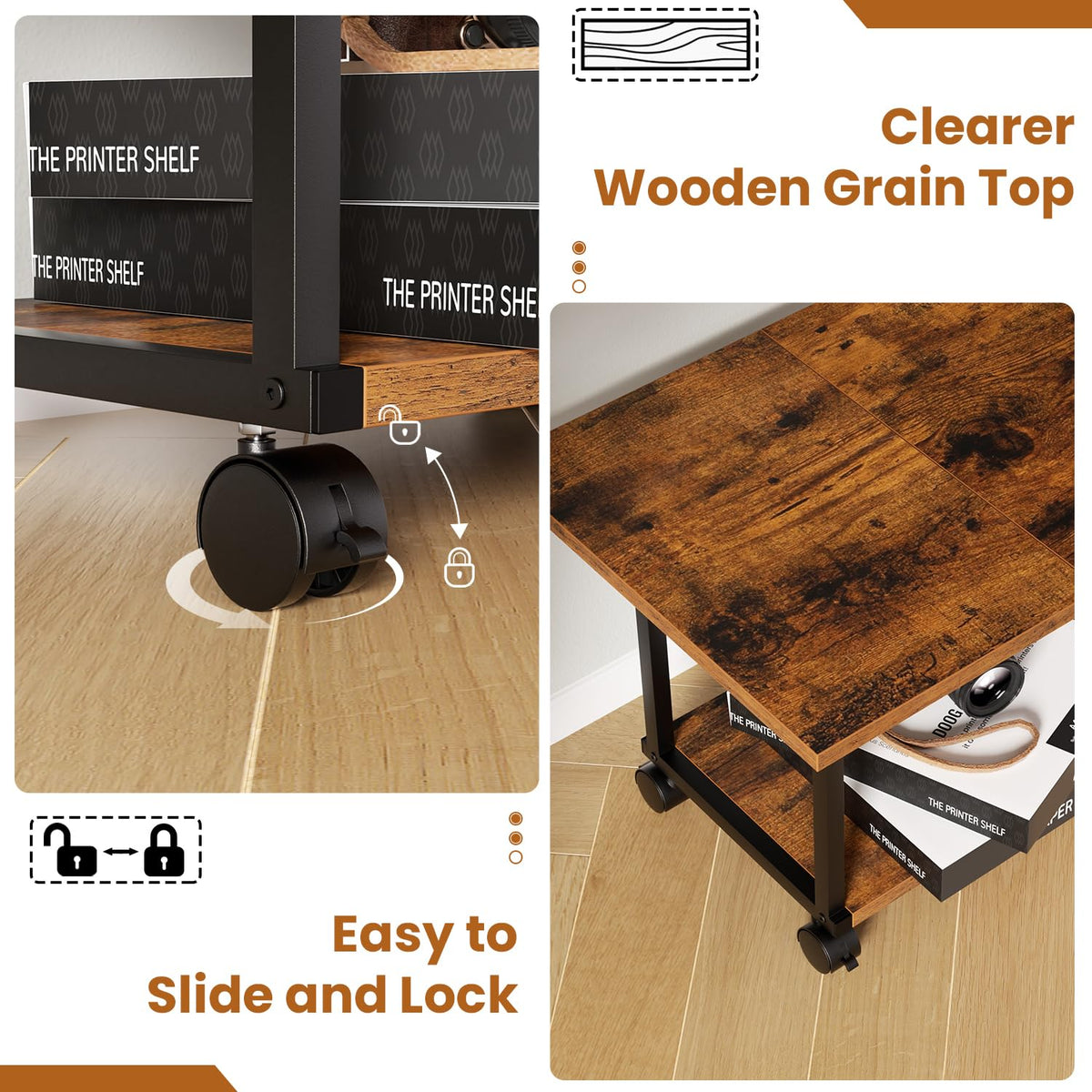 2-Tier Under Desk Printer Stand G582242