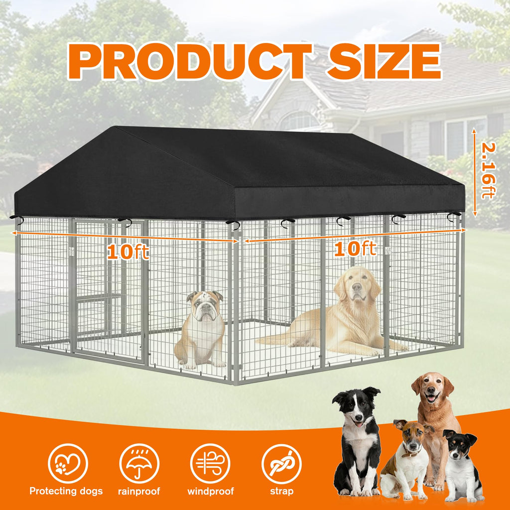 10' x 10' Waterproof 600D Oxford Dog Kennel Cover U49783