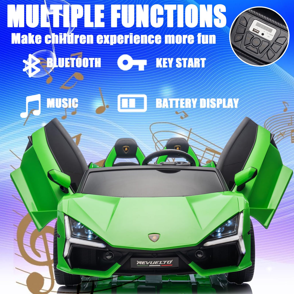 Green 24V 8Ah 2 Seater Ride On Car with Remote Control J441377