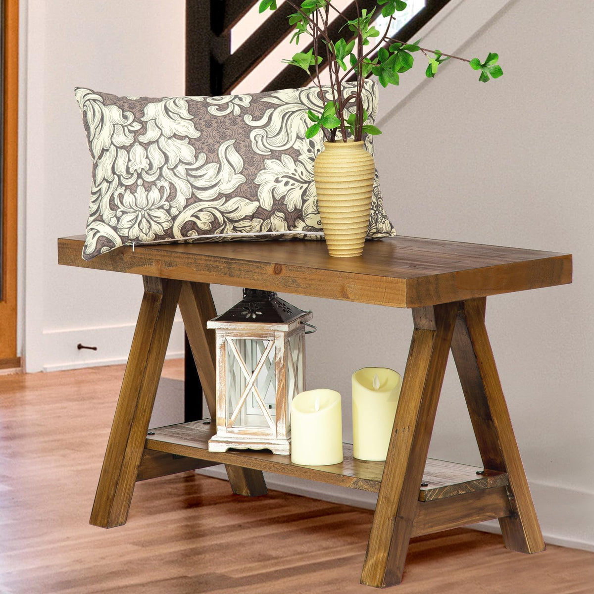 30" Solid Wood Storage Bench B798