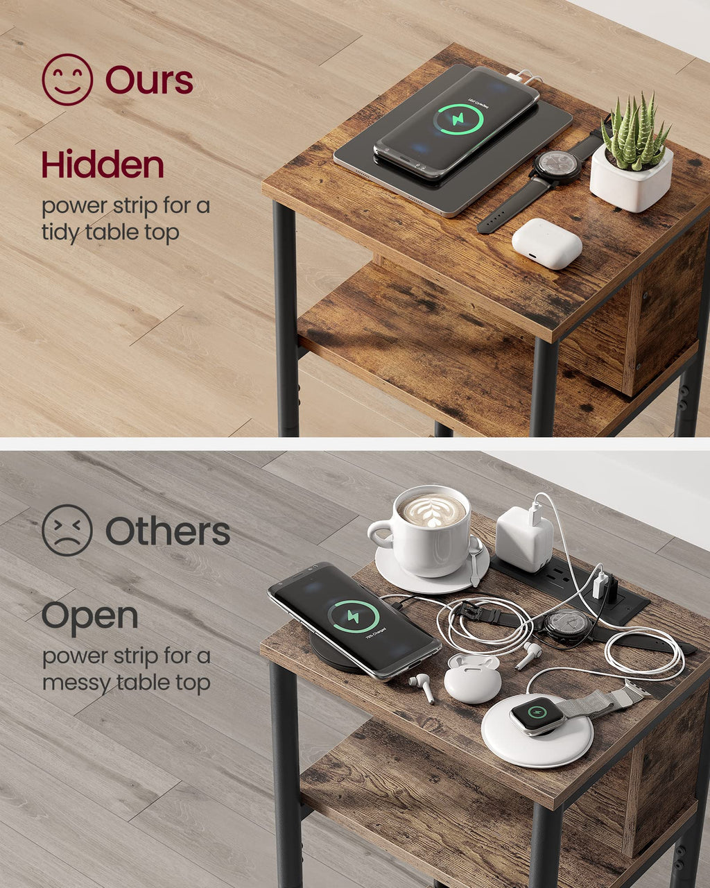 Side Table with Charging Station M504765