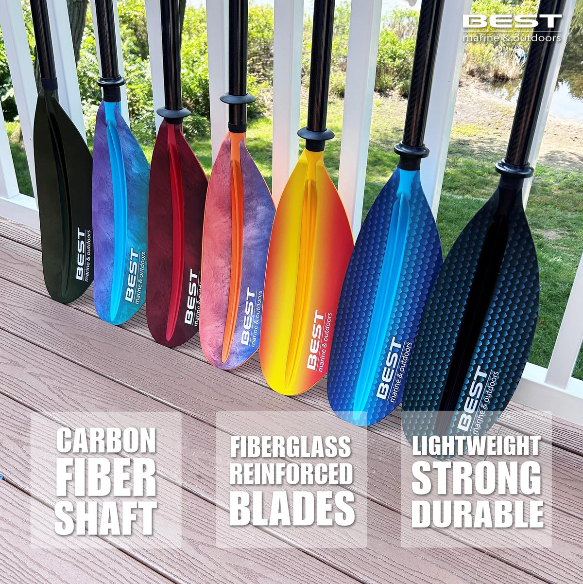 Carbon Fiber 2-Piece Kayak Paddle G657