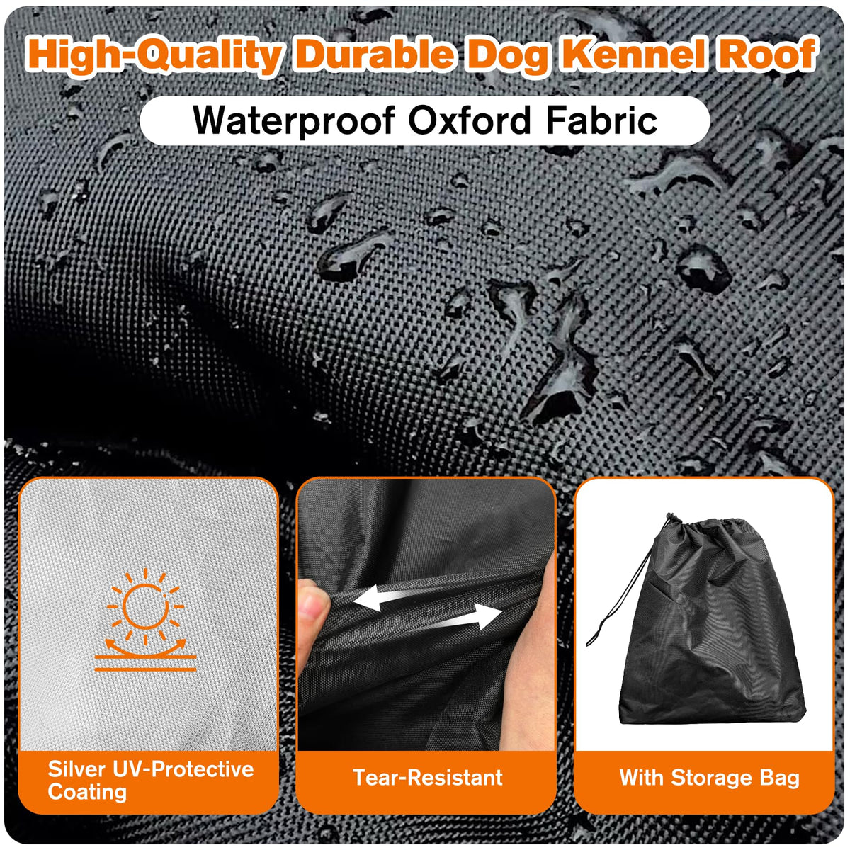 10' x 10' Waterproof 600D Oxford Dog Kennel Cover U49783
