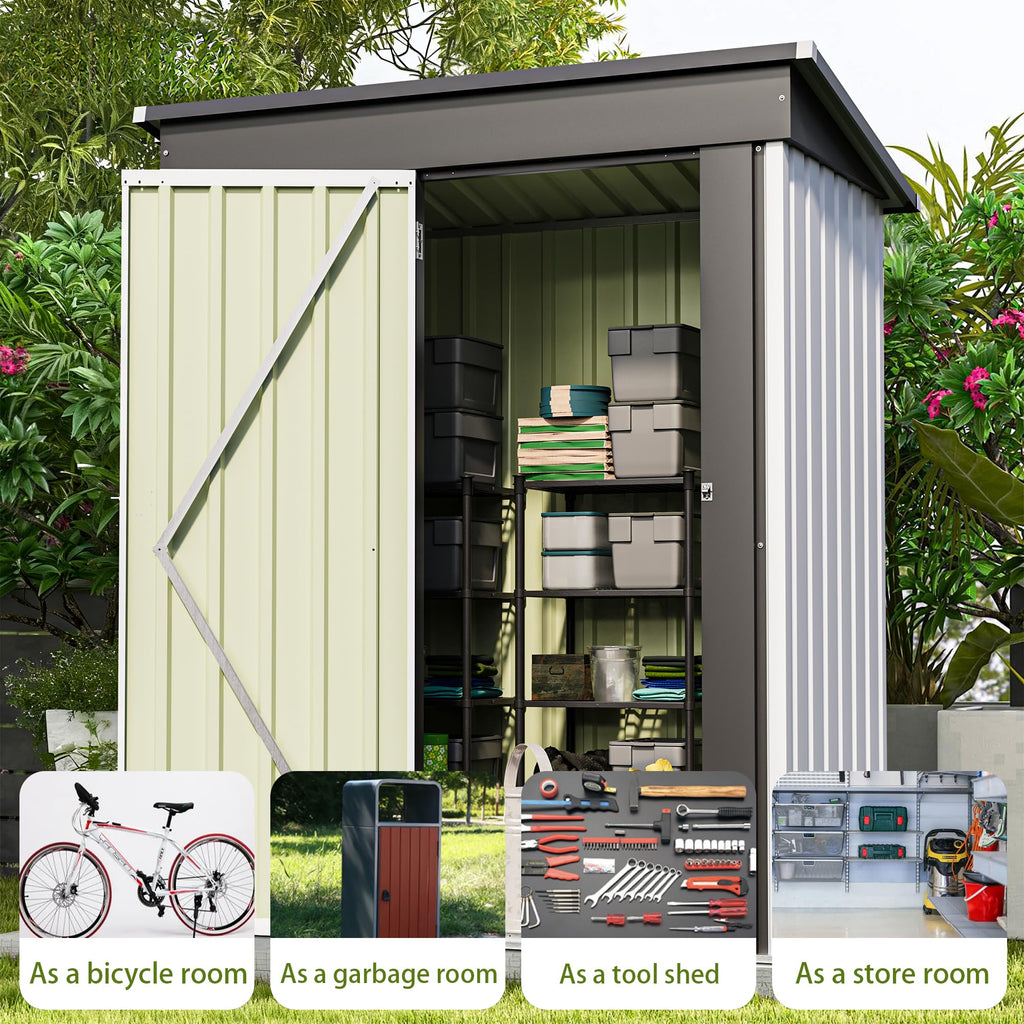 5x3 FT Outdoor Storage Shed E98440