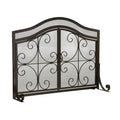 Black Metal Fireplace Screen A171195