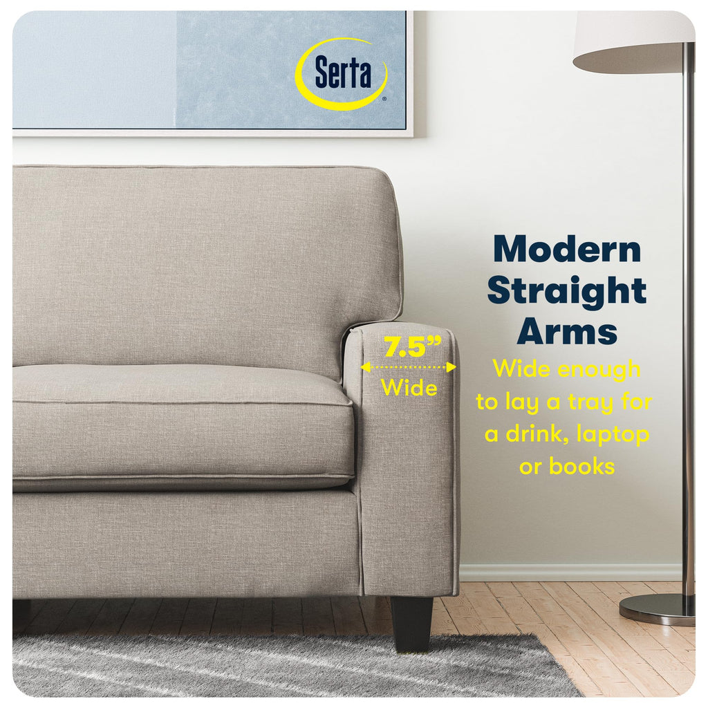 Light Gray Polyester Sofa U914730