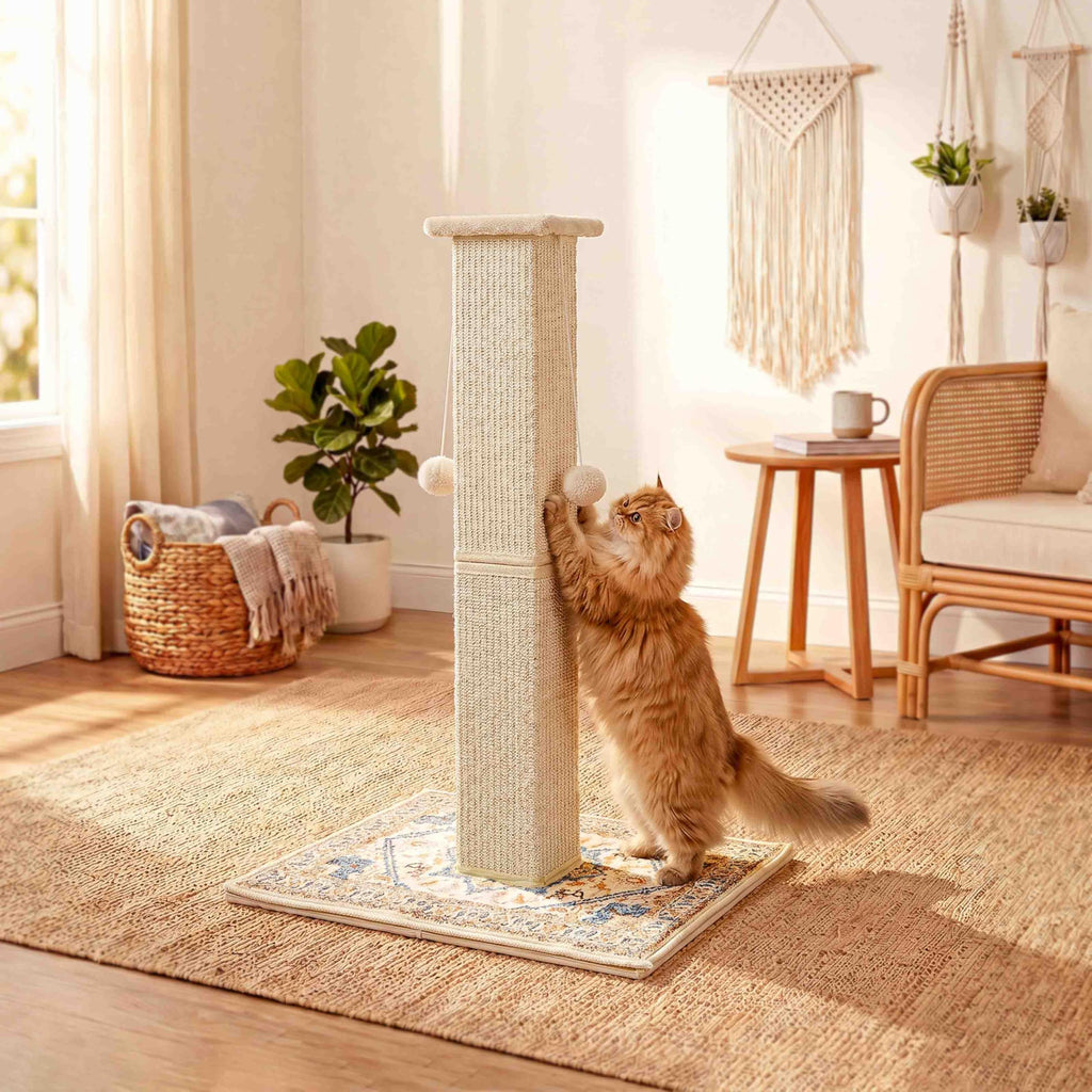 Tall Cat Scratching Post with Carpet B89498